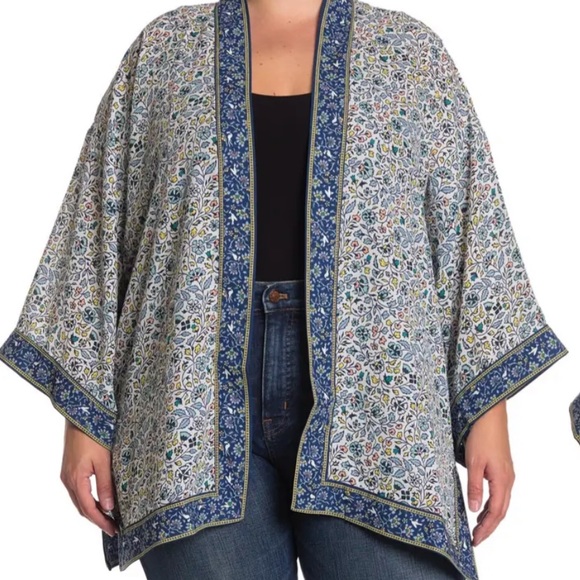 Max Studio Jackets & Blazers - Flower Open Front Kimono